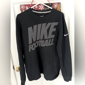 Black & White NIKE Football “PLAIN” Tshirt